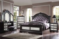 Athena Silver 4 Pc Bedroom Set With Vanity Acme Furniture for dimensions 1200 X 758