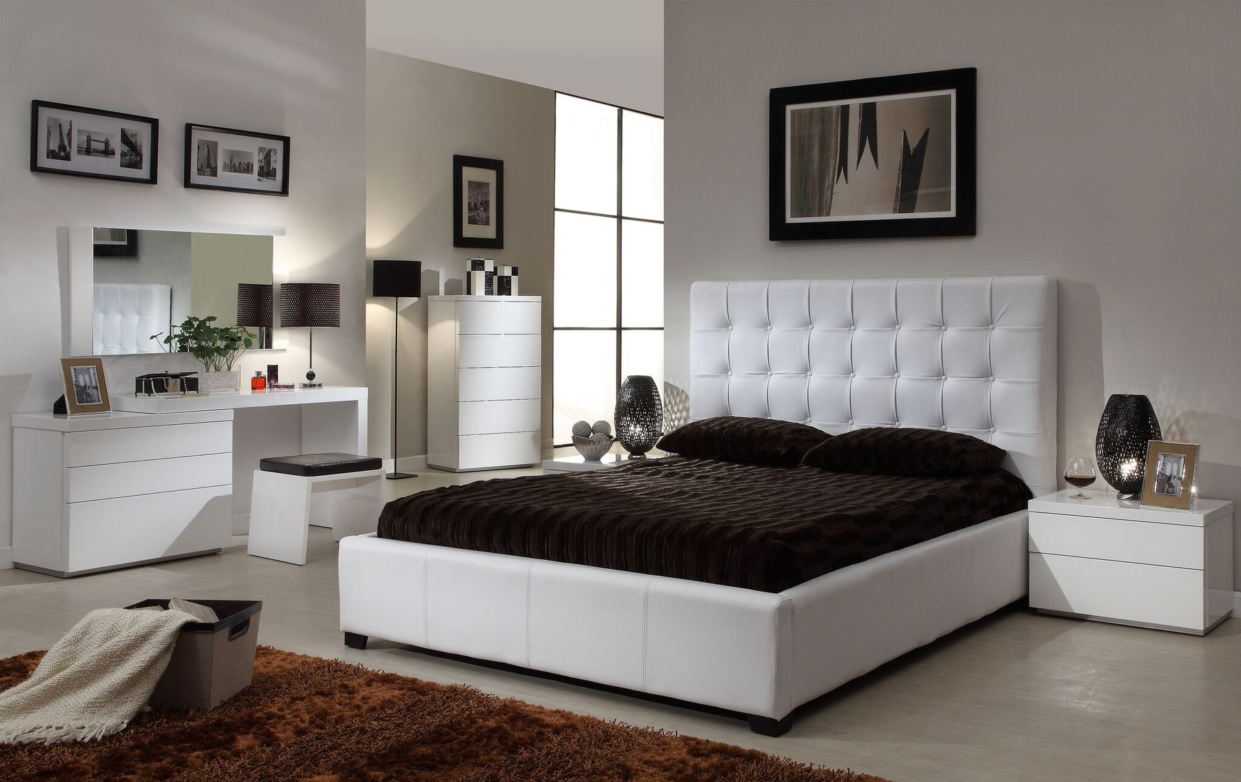 Athens White Queen Size Bed in measurements 1800 X 1134