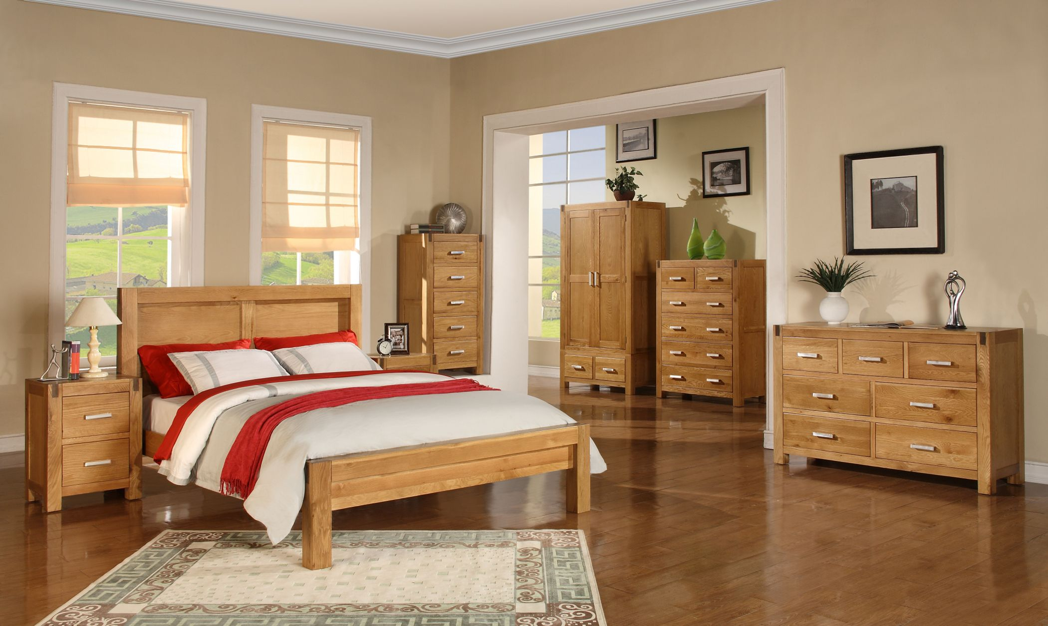 Attain Beautiful Simplistic Bedroom Oak Furniture With for measurements 2100 X 1254