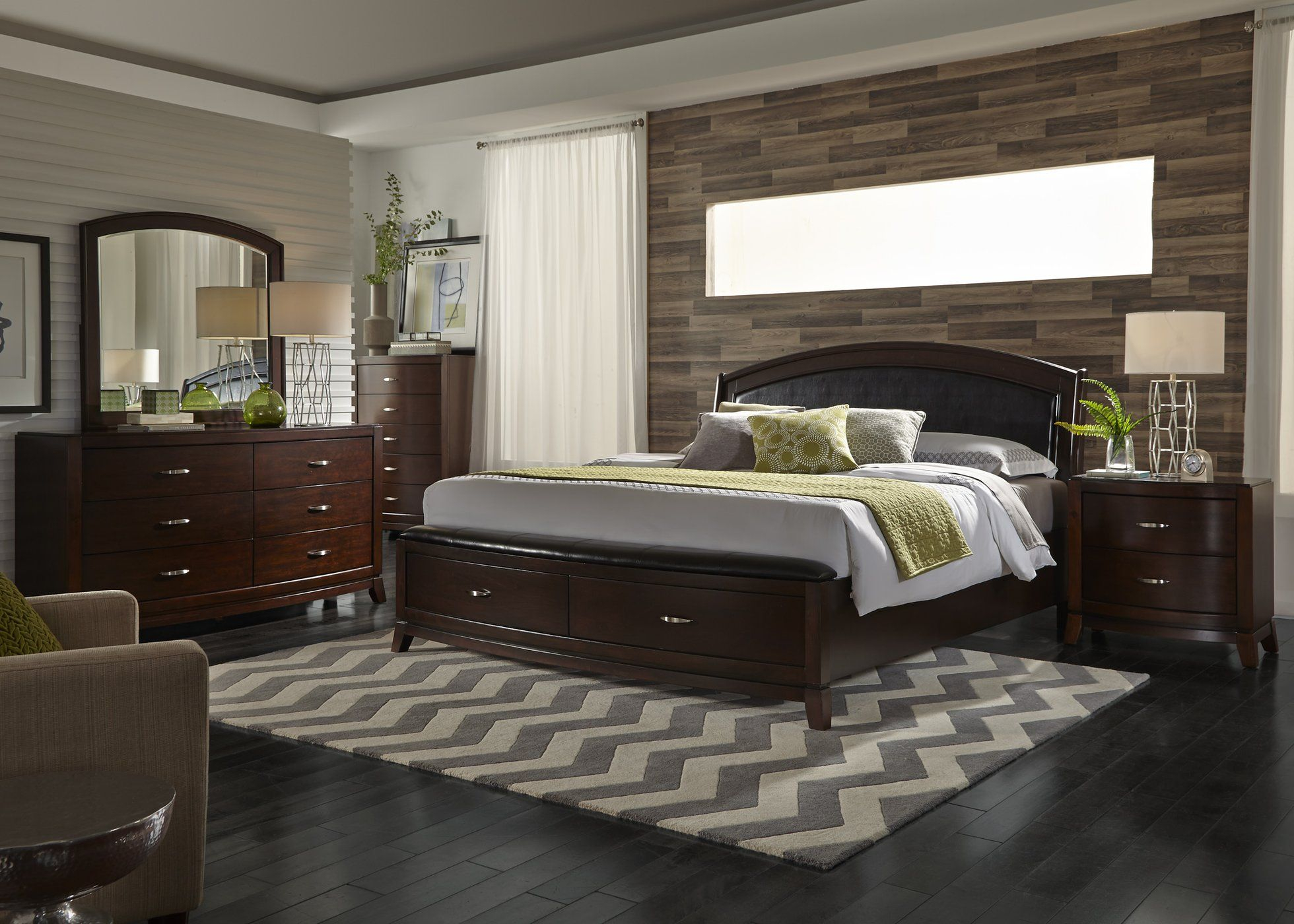 Avalon Bedroom Queen Storage 5 Piece Bedroom Set In 2019 Bedroom throughout proportions 1960 X 1400