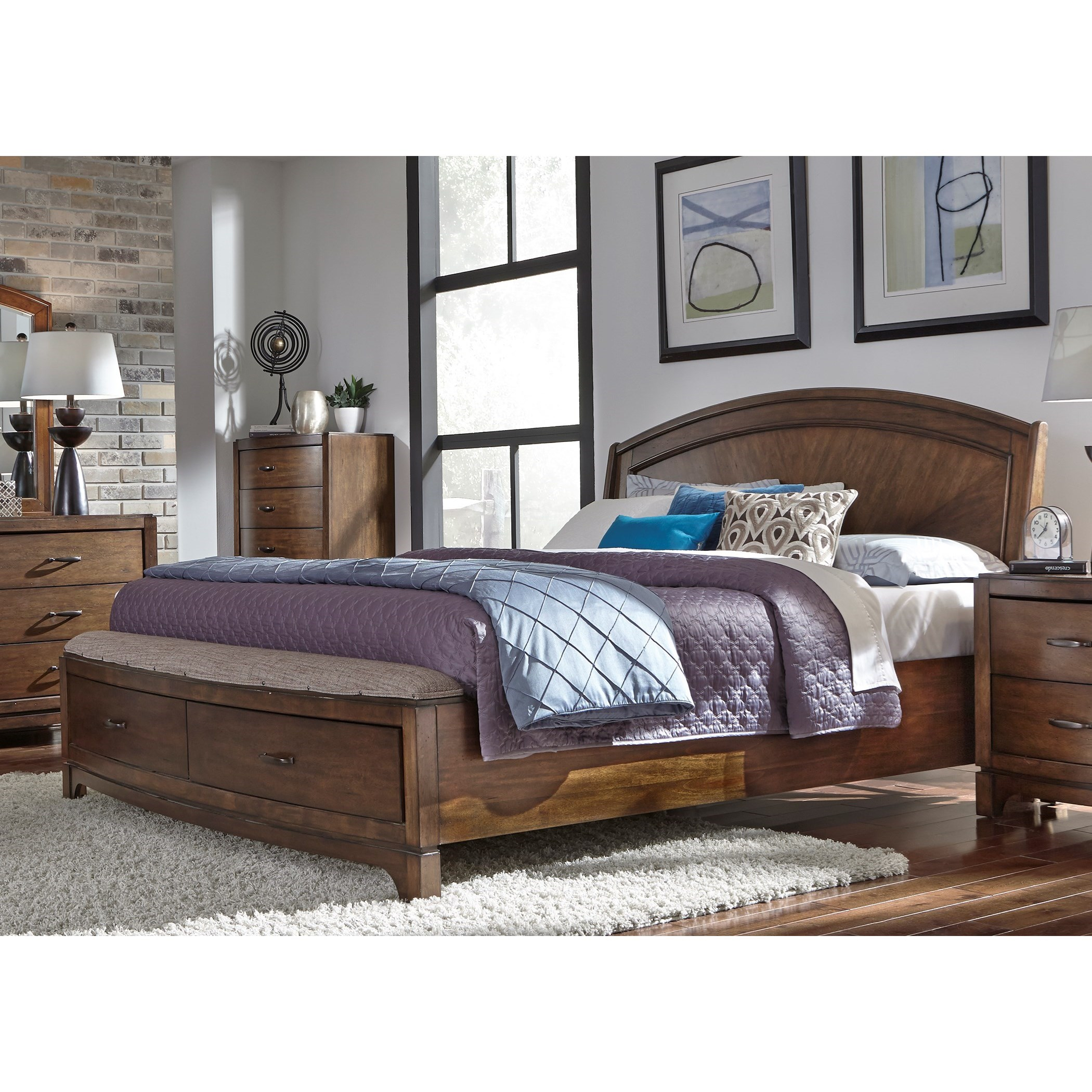 Avalon Iii King Panel Storage Bed Liberty Furniture At Royal Furniture in size 2100 X 2100
