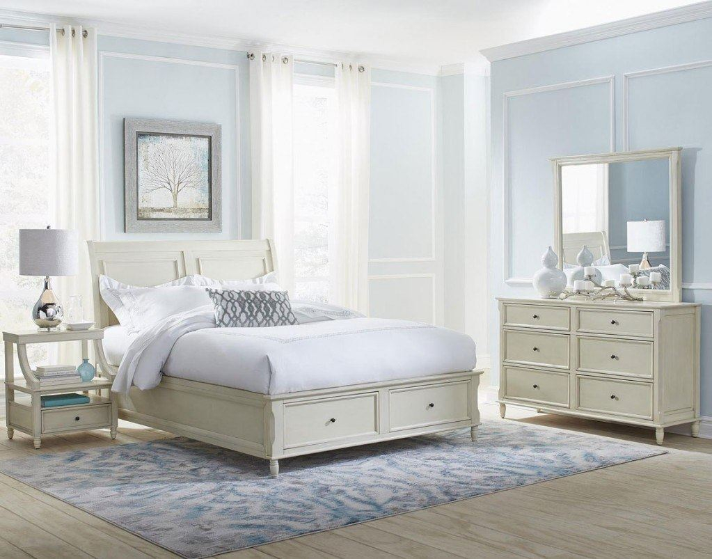 Avignon Ivory Twin Bedroom Set intended for sizing 1023 X 803