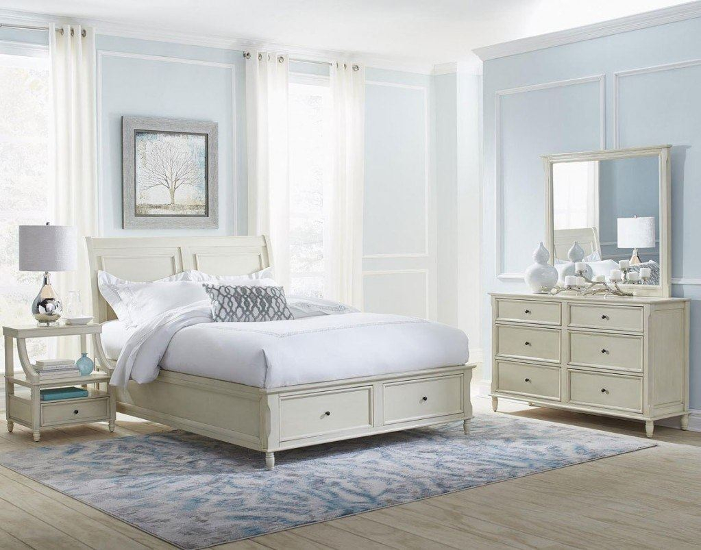 Avignon Ivory Twin Bedroom Set within measurements 1023 X 803