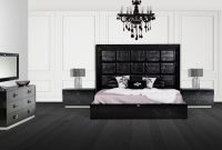Ax Victoria Modern Black Crocodile Bedroom Set throughout proportions 1200 X 686