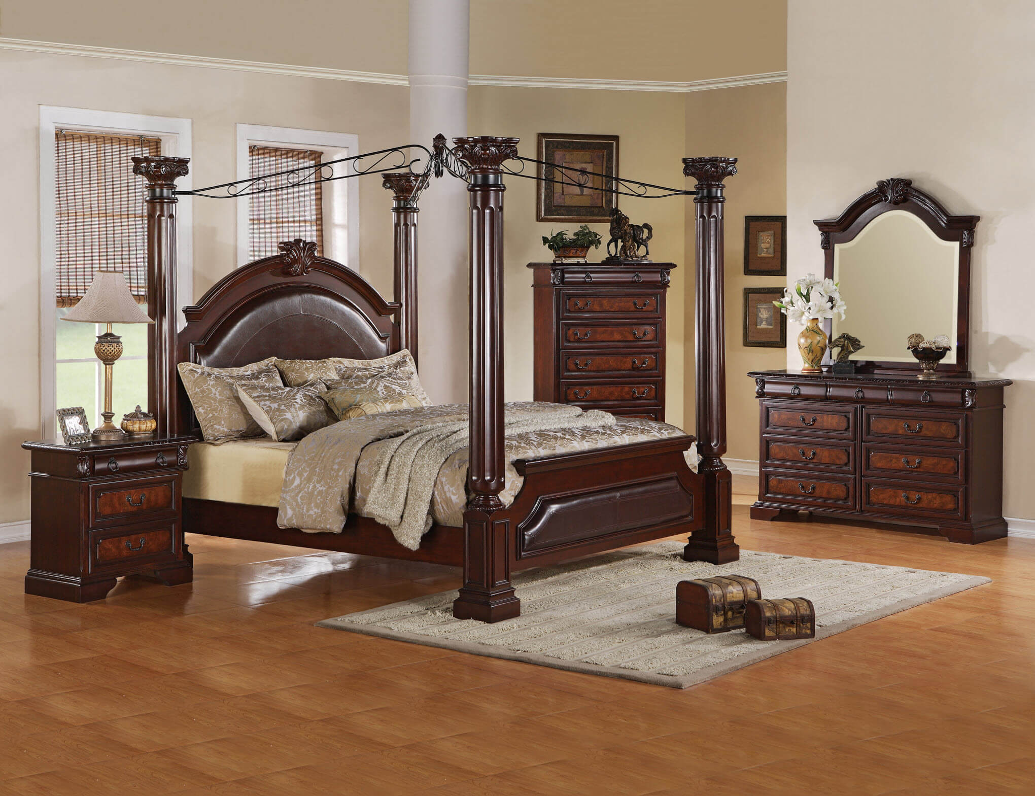 B1470 Crown Mark Neo Renaissance Bedroom Set Discontinued throughout measurements 2040 X 1569