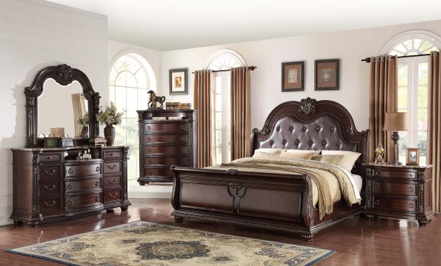 B1600 Stanley Marble Top Bedroom Set Crown Mark throughout measurements 3000 X 1859