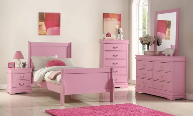 B291 Pink Louis Phillip Bedroom Set for measurements 2048 X 1356