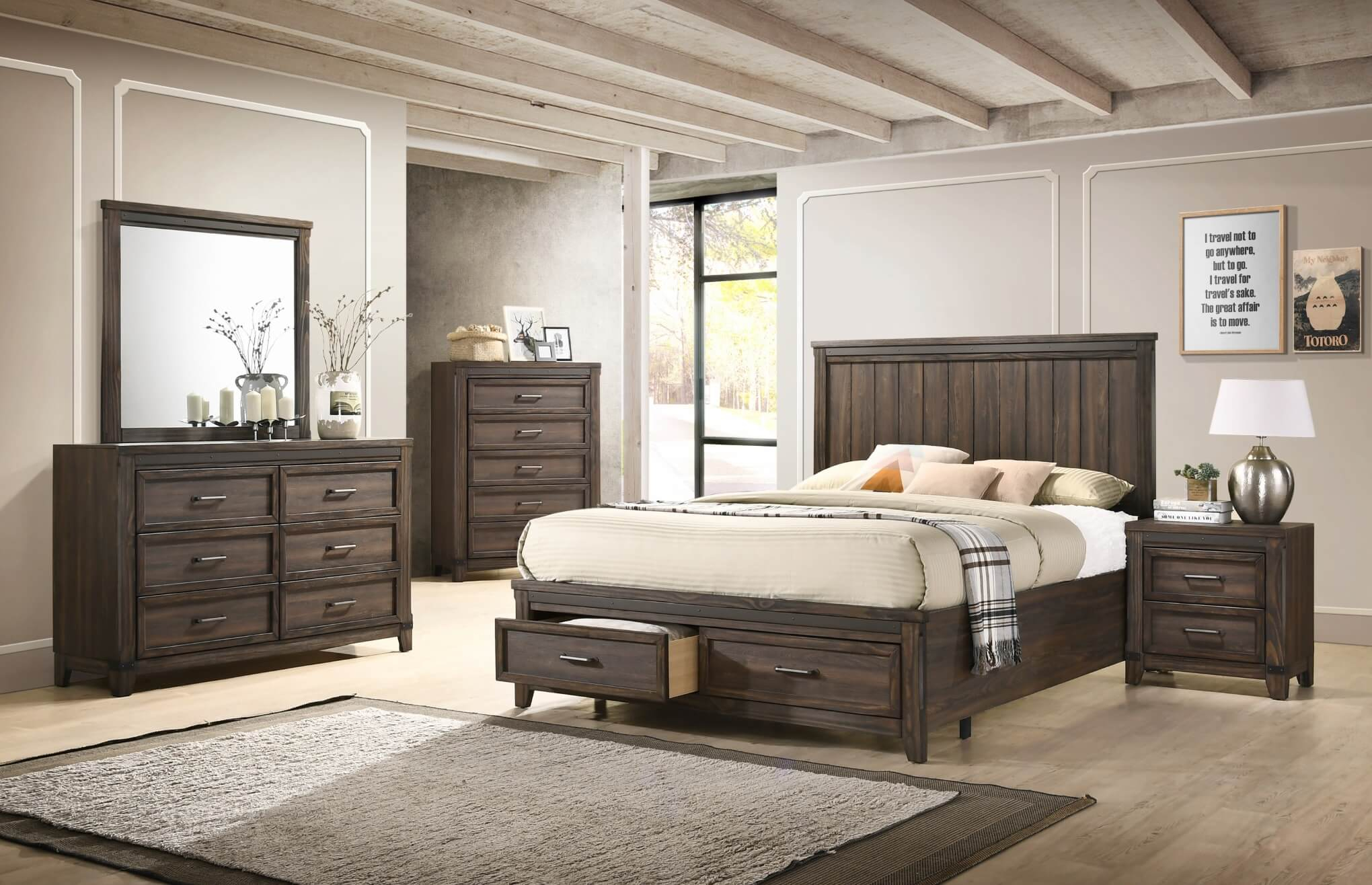 B3150 Presley Platform Bedroom Set within measurements 2040 X 1316