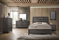 B4620 Akerson Grey Bedroom Set intended for sizing 3000 X 2122