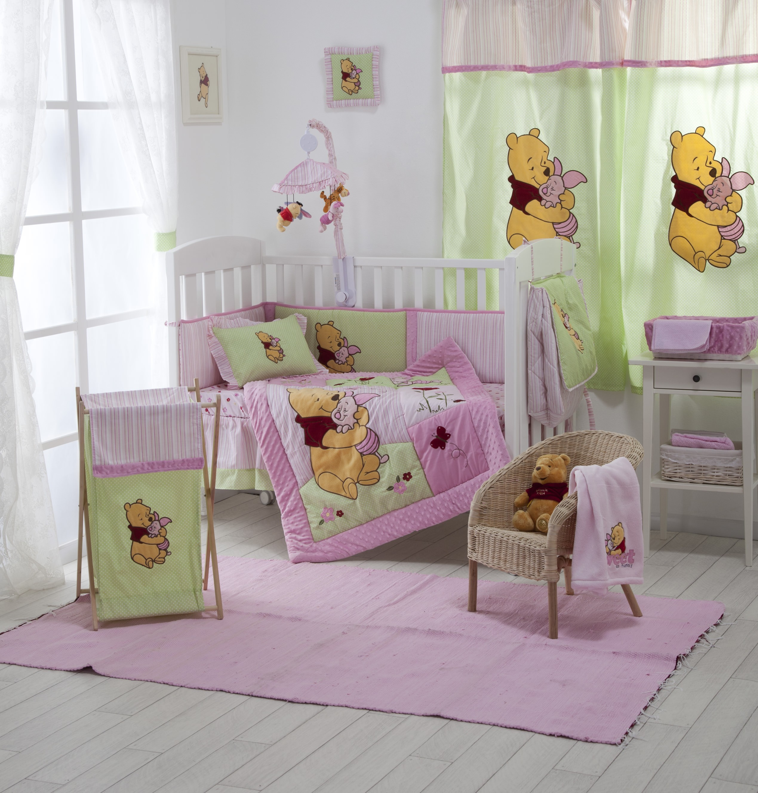 Ba Bedding Sets Pink Winnie The Pooh Crib Bedding Collection 4 Pc Crib Bedding Set Ba Nursery Bedding in size 2539 X 2657