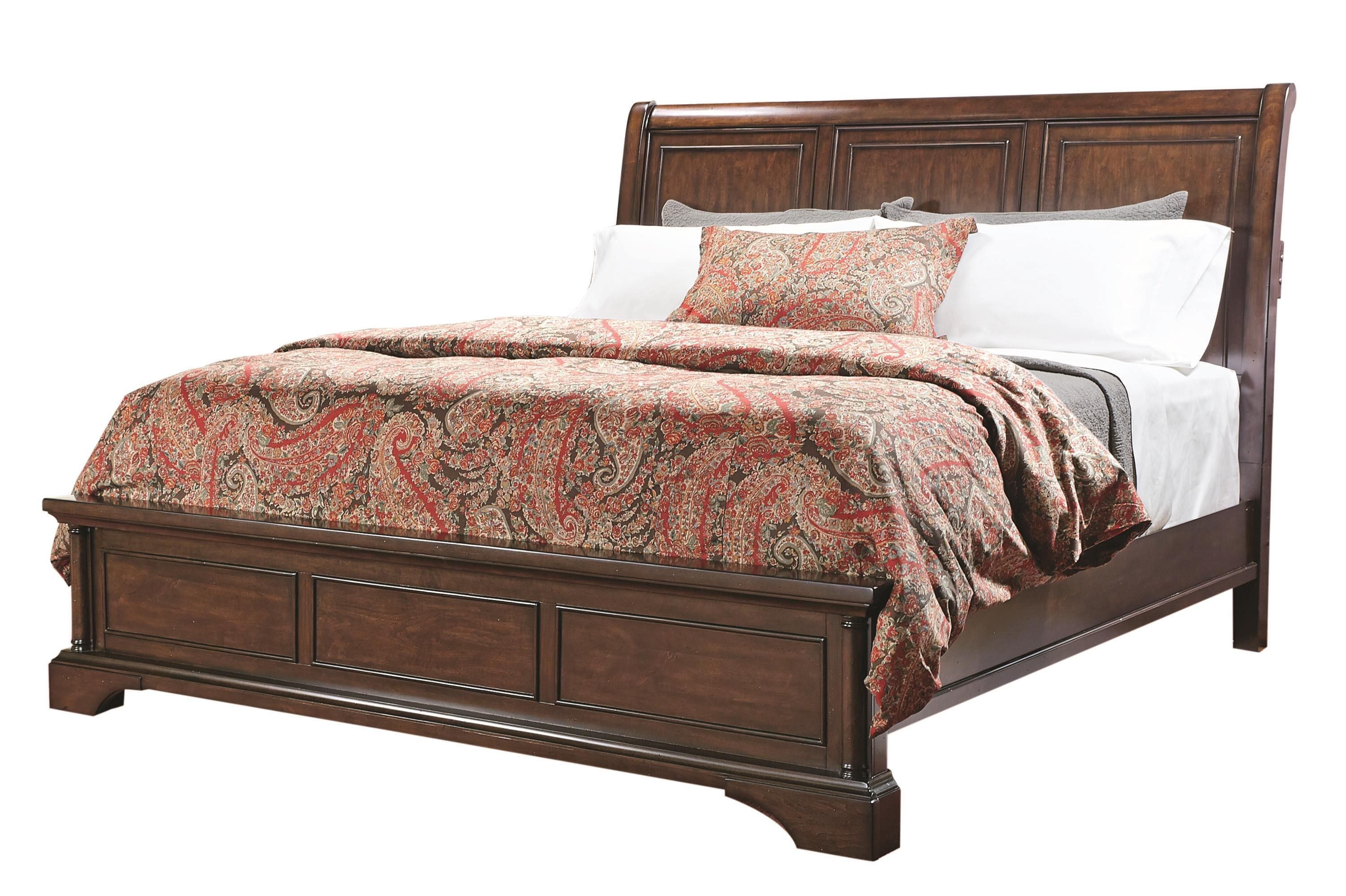 Bancroft King Sleigh Bed With Lamp Assist Aspenhome with regard to sizing 3000 X 1997