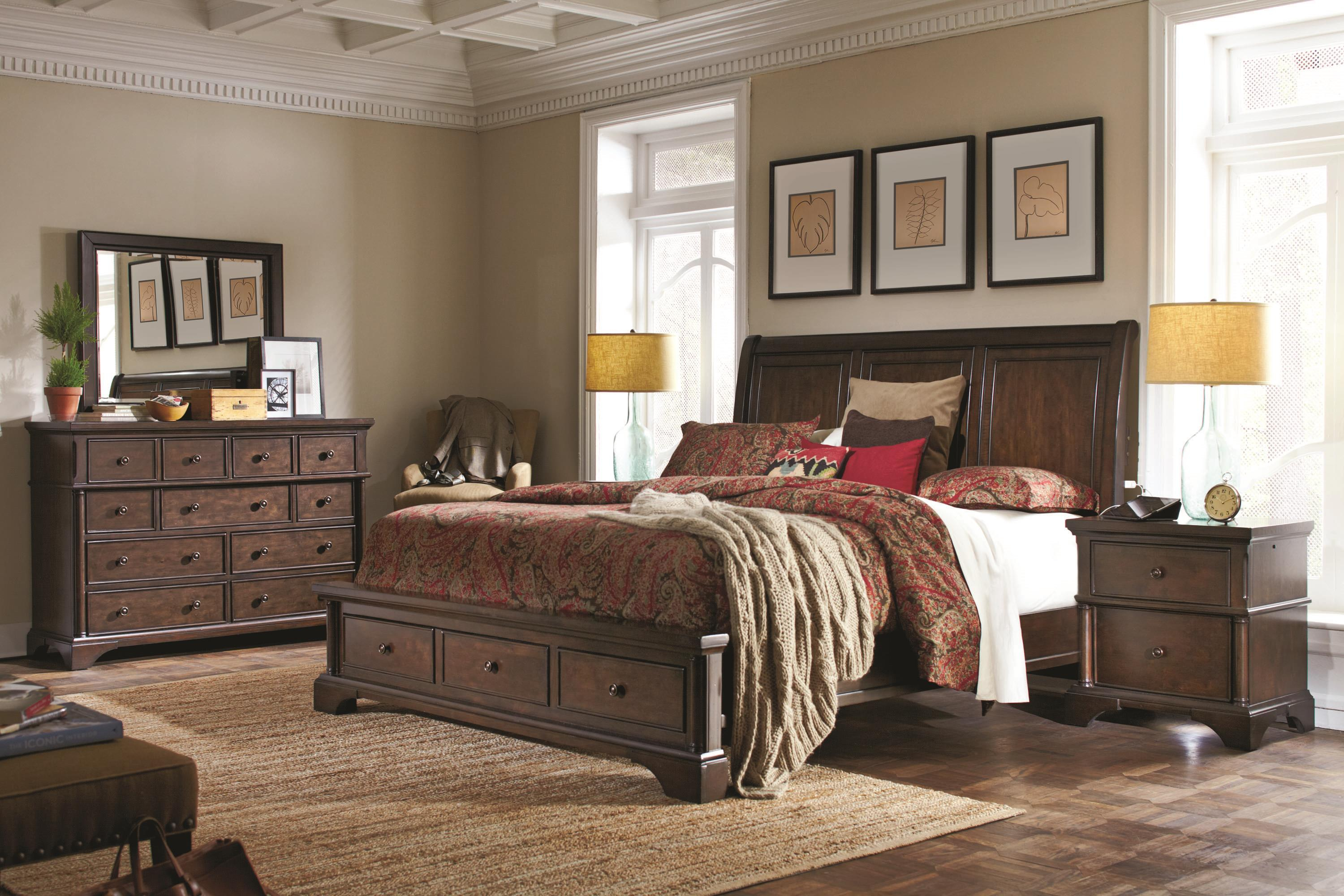 Bancroft Queen Bedroom Group Aspenhome At Dunk Bright Furniture in proportions 3000 X 2000