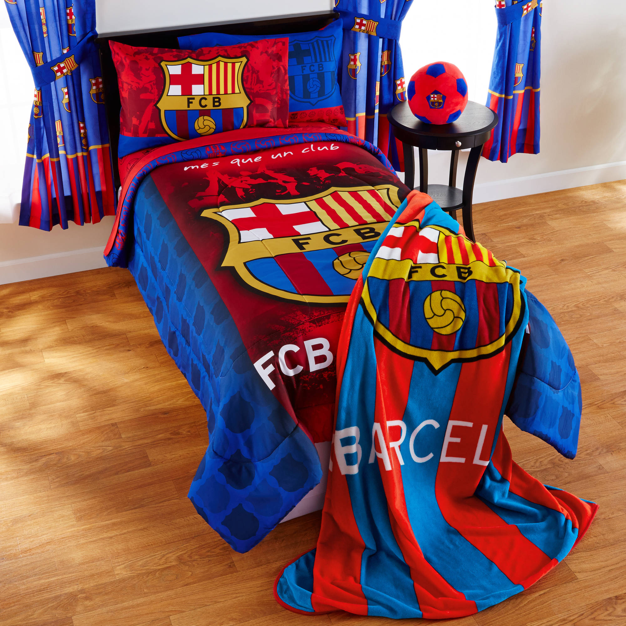 Barcelona Fcb Soccer Bedding Sheet Set with proportions 2000 X 2000