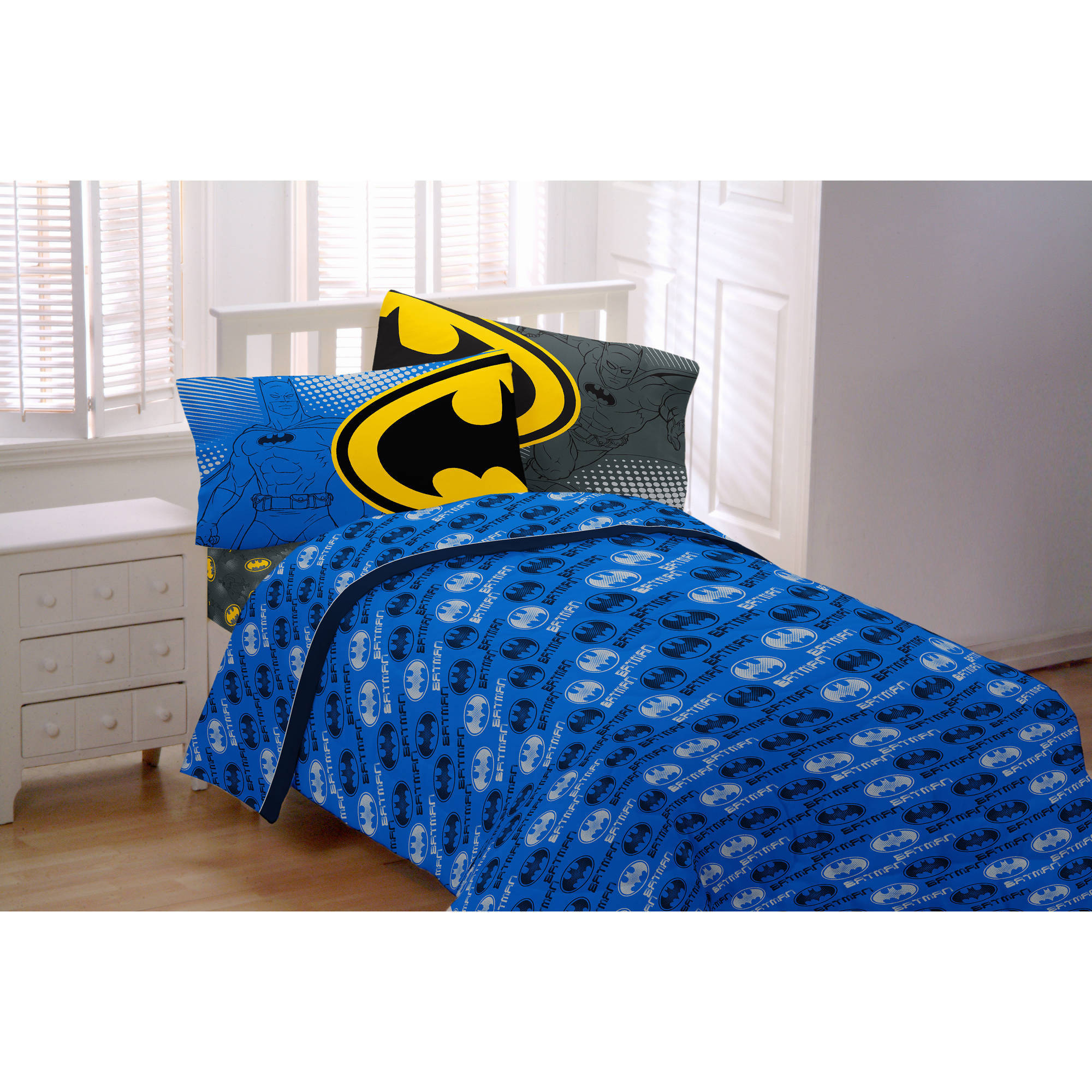 Batman Glowing Bat Symbol Twin Bedding Sheet Set with sizing 2000 X 2000