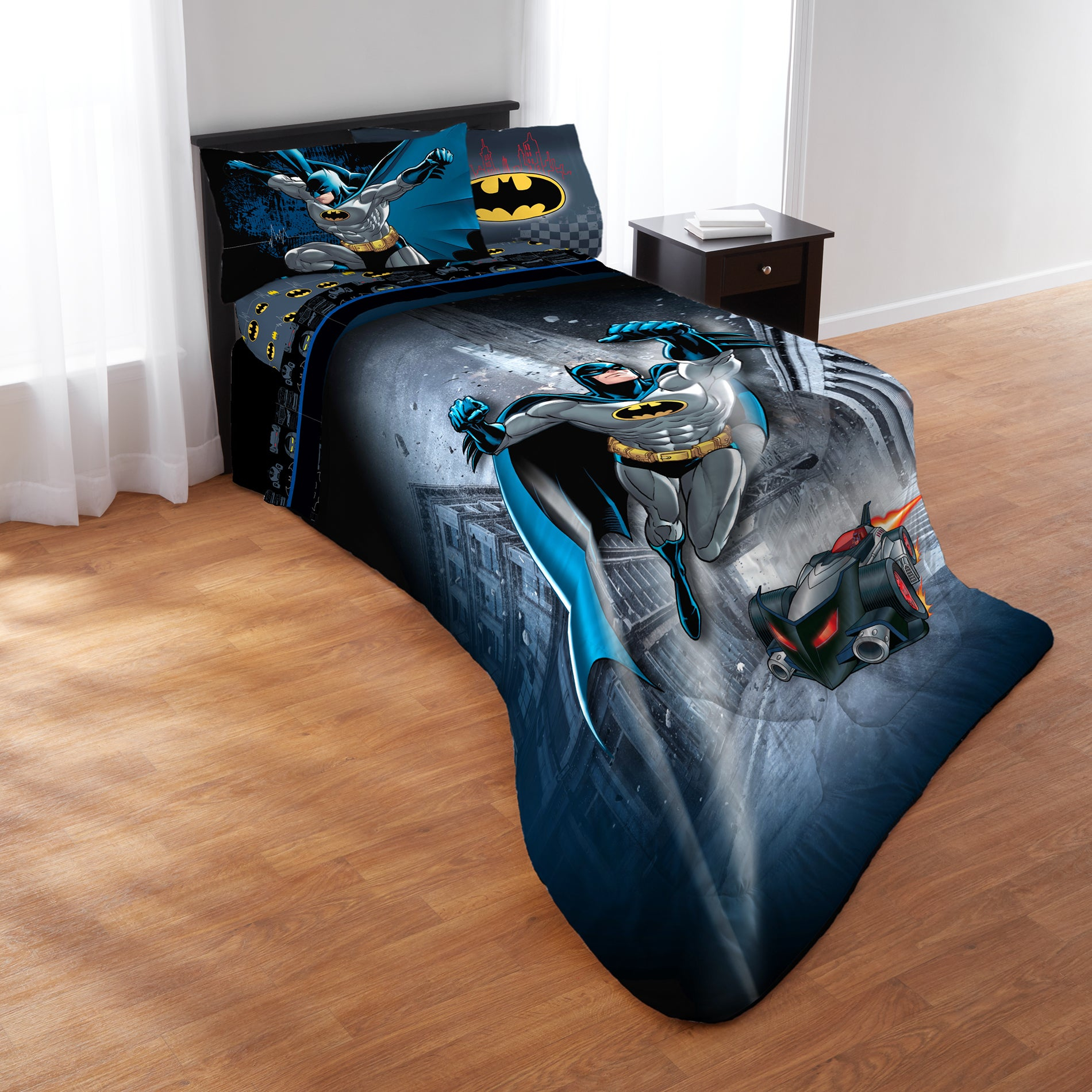 Batman Guardian Speed Full 5 Piece Bed In A Bag With Sheet Set Multi for measurements 1900 X 1900