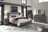 Baystorm 4pc Panel Bedroom Set In Gray in size 1600 X 1067