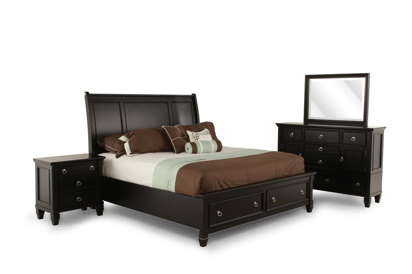 Bed Bedding Relaxing Atmosphere Using Greensburg Bedroom Set with size 1400 X 933