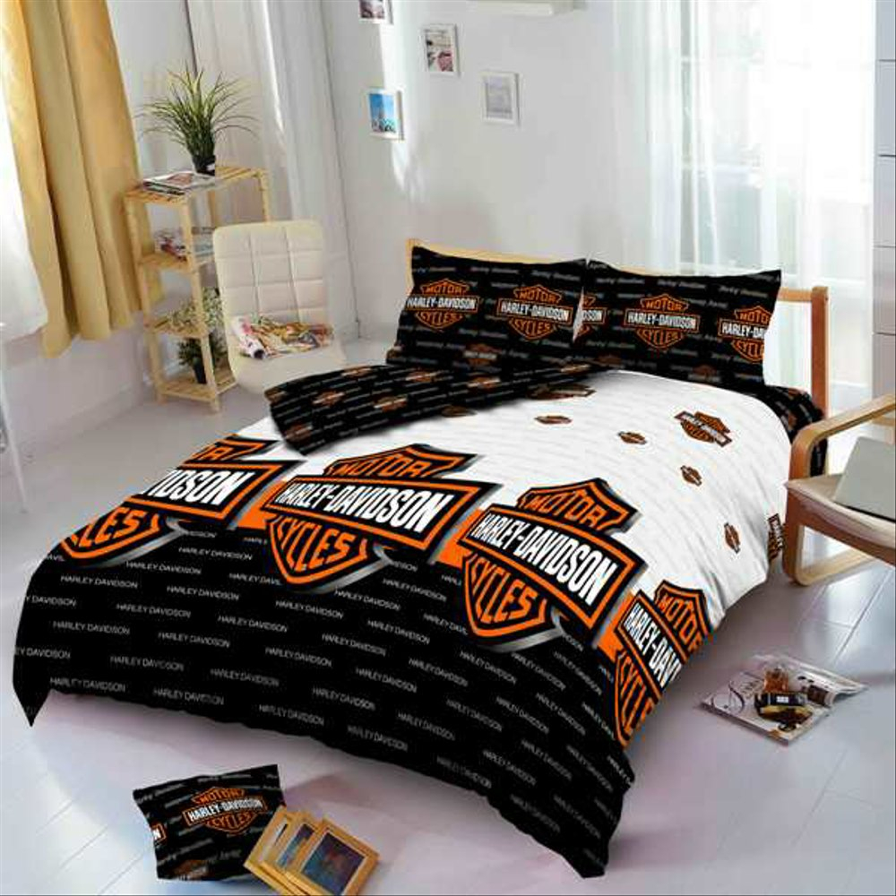 Bed Cover Set Kintakun Deluxe 180x200 Motif Harley Davidson Rumbai within size 1000 X 1000