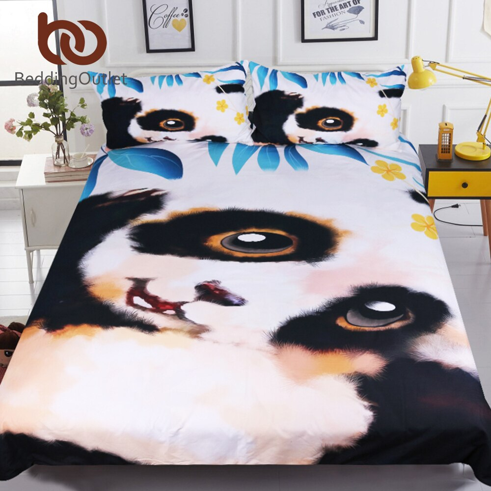 Beddingoutlet Panda Bedding Set Watercolor Printed Duvet Cover Wildlife Animal Bed Sets For Teens Kids 3pcs Double Bedclothes within dimensions 1000 X 1000