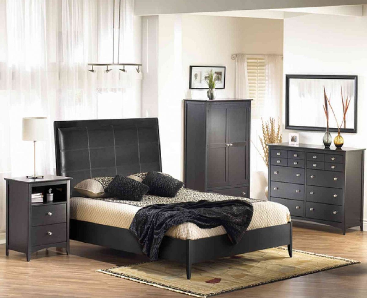 Bedroom Bedroom Furniture Packages Black And Grey Bedroom Set Black pertaining to measurements 1200 X 975