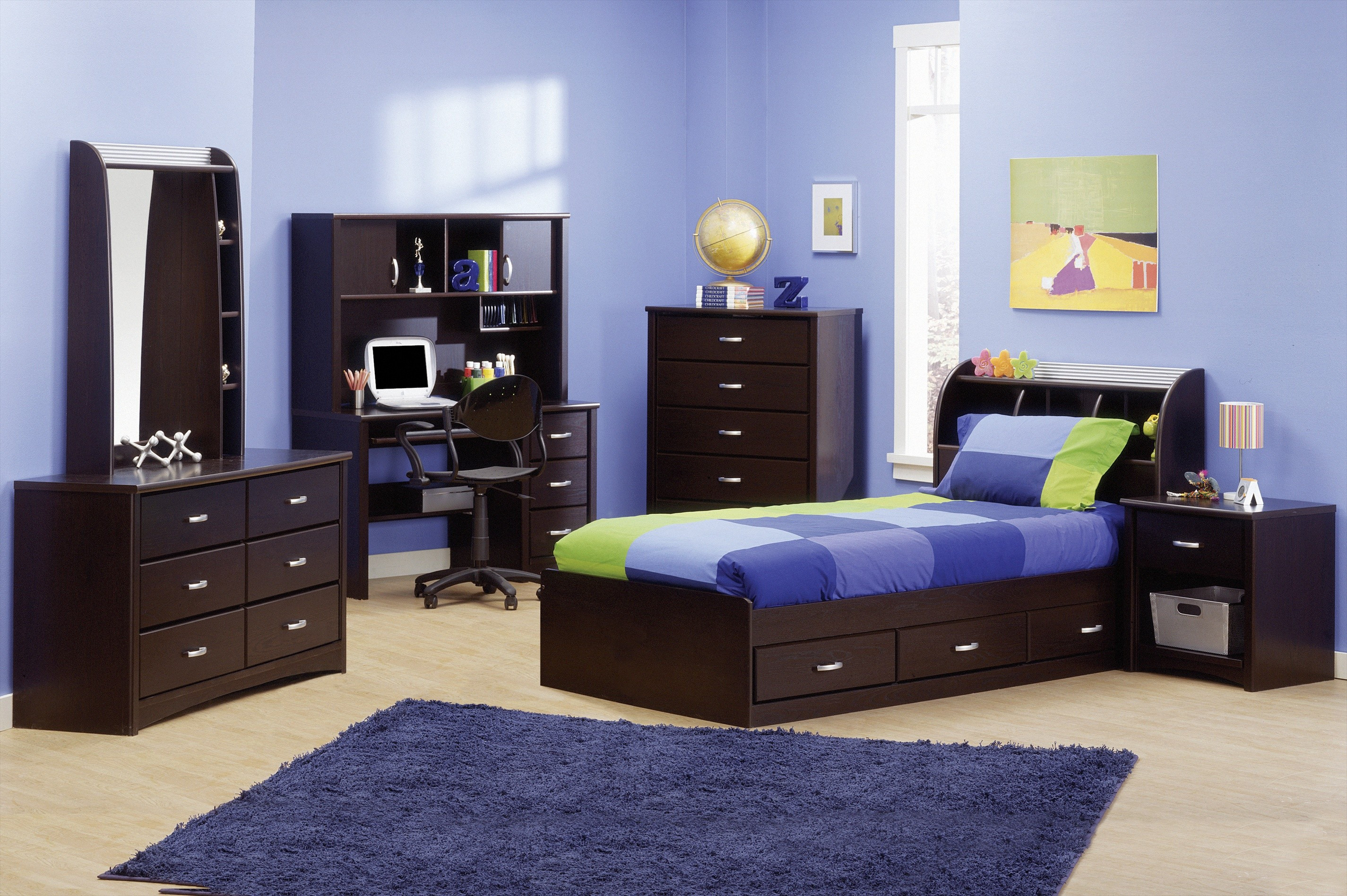 Bedroom Full Bedroom Set With Desk Value City Youth Bedroom Sets within size 2850 X 1896