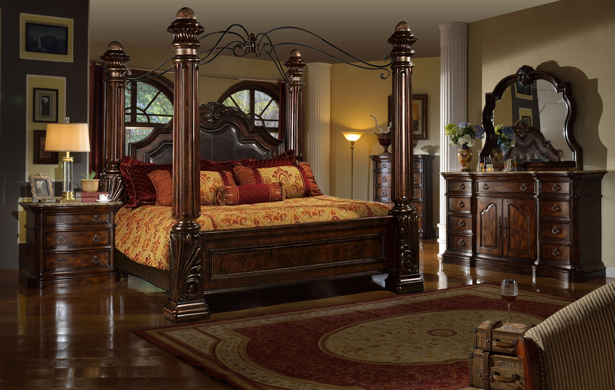 Bedroom Furniture Bedroom Sets Ornate in dimensions 2046 X 1298