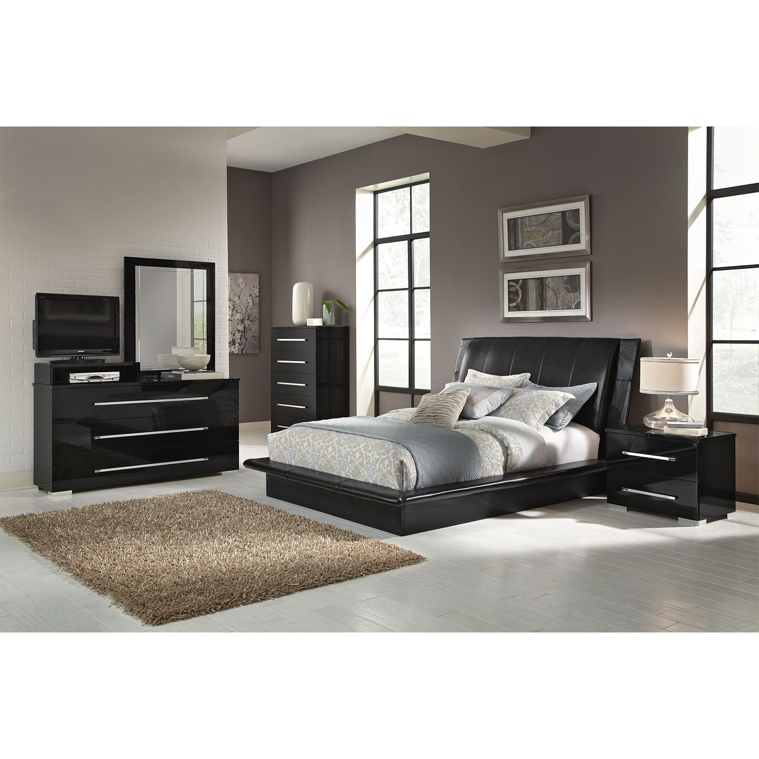Bedroom Furniture Dimora 7 Piece Queen Upholstered Bedroom Set intended for proportions 1500 X 1500