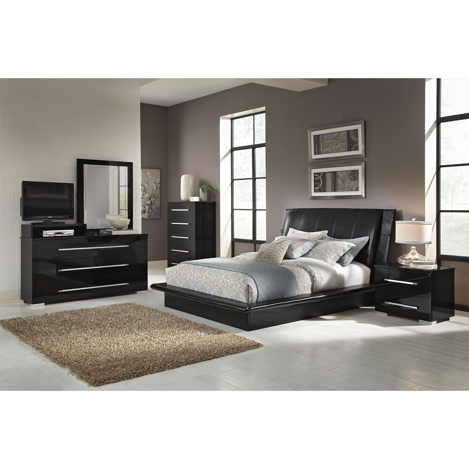 Bedroom Furniture Dimora 7 Piece Queen Upholstered Bedroom Set throughout size 1500 X 1500