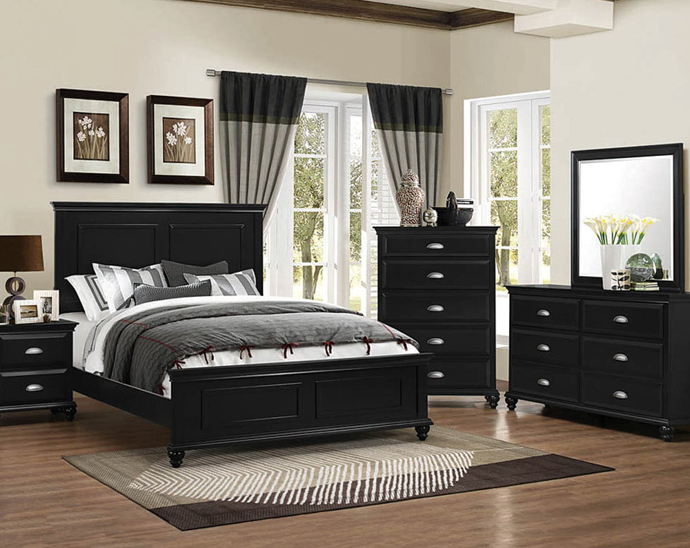 Bedroom Furniture Sets With Bed Black Queen Size Ideas King Modern pertaining to proportions 1000 X 794