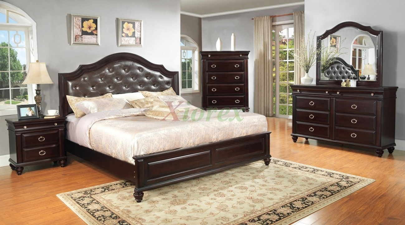 Bedroom Furniture With Leather Headboard Photos with measurements 1300 X 723