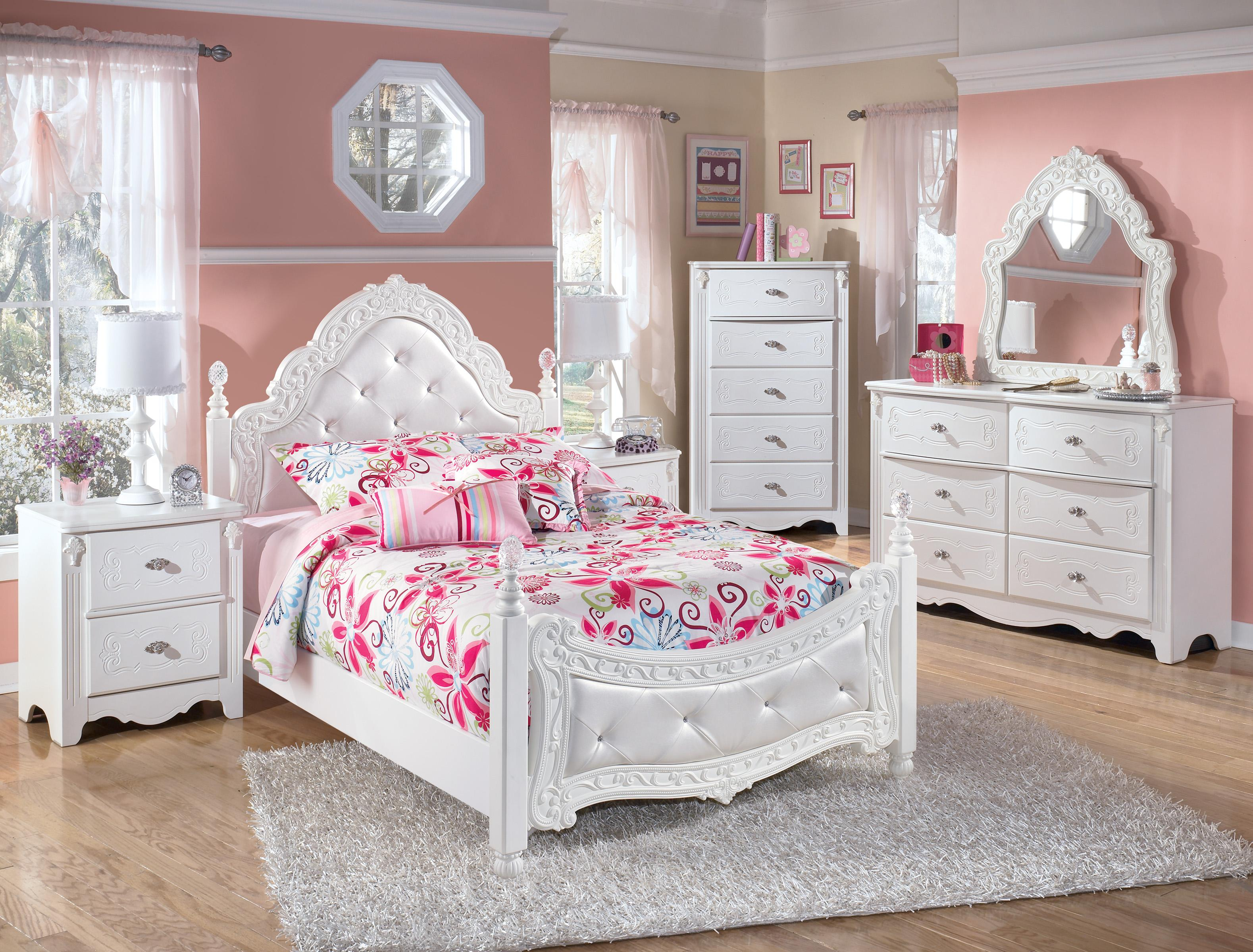 Bedroom Girls Princess Twin Bed Toddler Bed Furniture Little Girls with dimensions 3157 X 2400