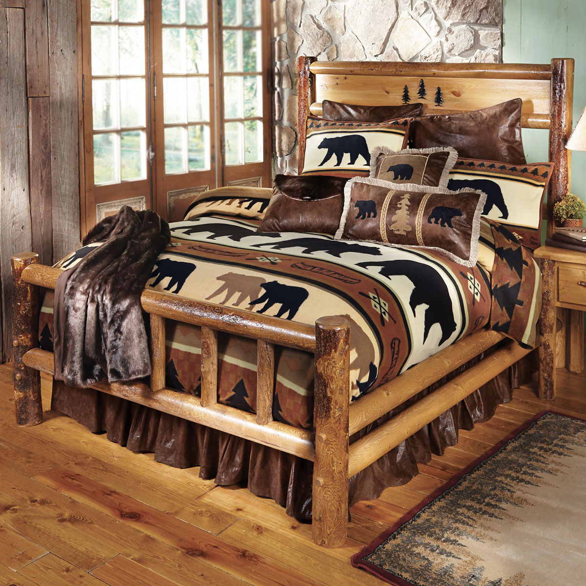 Bedroom Log Bedroom Furniture Western Bedroom Sets Poster Bedroom pertaining to proportions 1200 X 1200