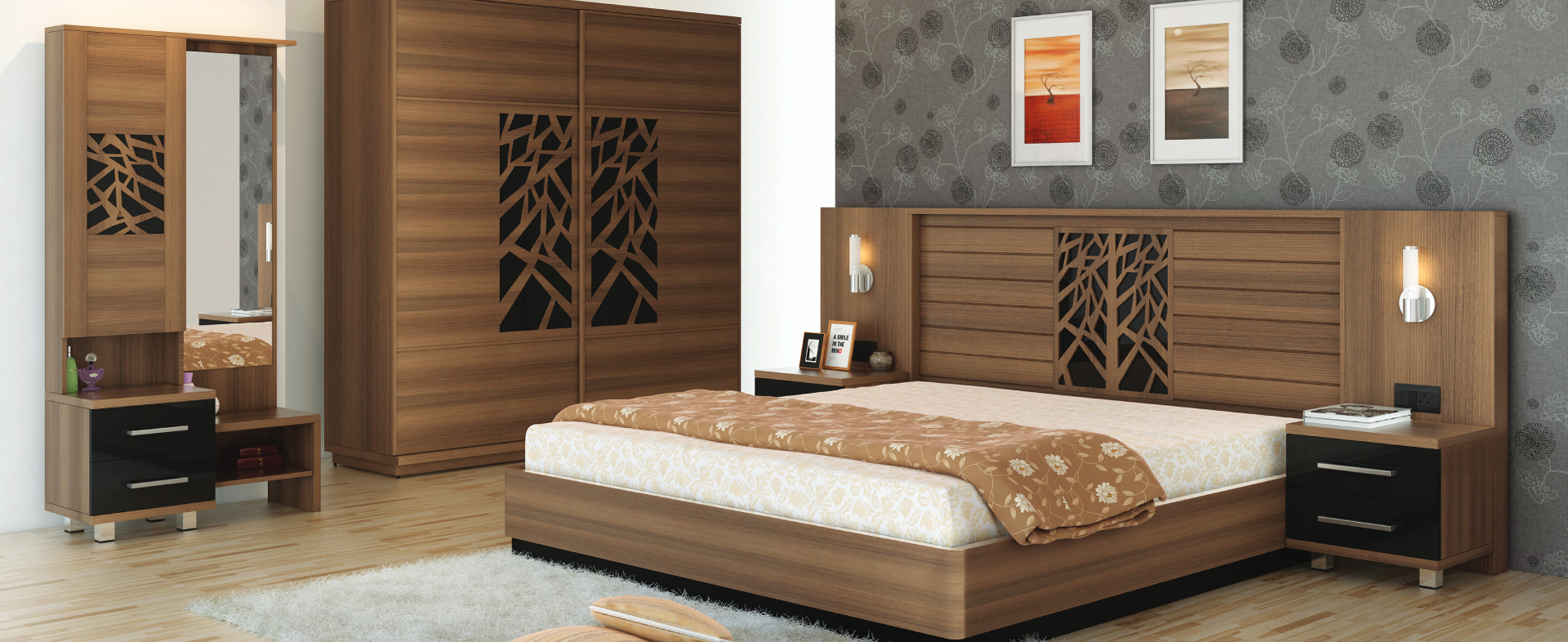 Bedroom Sets Modular Kitchens Wardrobes Living Room Bedroom pertaining to proportions 1920 X 786