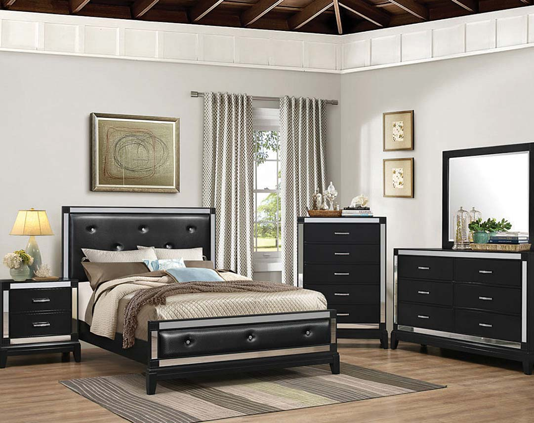 Bedroom Sets With Mirror Headboard Stillwater Scene Mirror Bed with regard to dimensions 1081 X 857