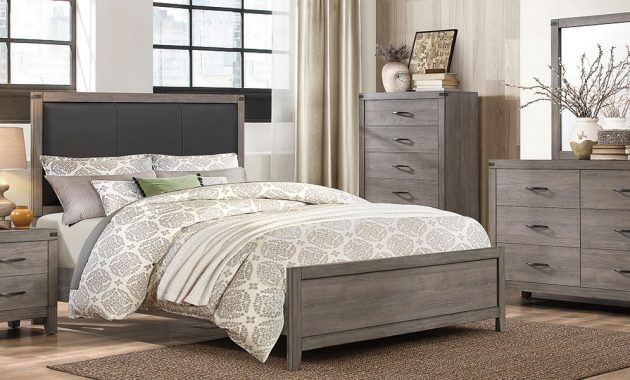 Beds For Less Grey 6pc Queen Bedroom Set regarding size 1400 X 600