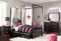 Belle Noir Dark Merlot 6 Pc Full Canopy Bedroom Bedroom Sets Dark Wood with regard to sizing 3129 X 2187