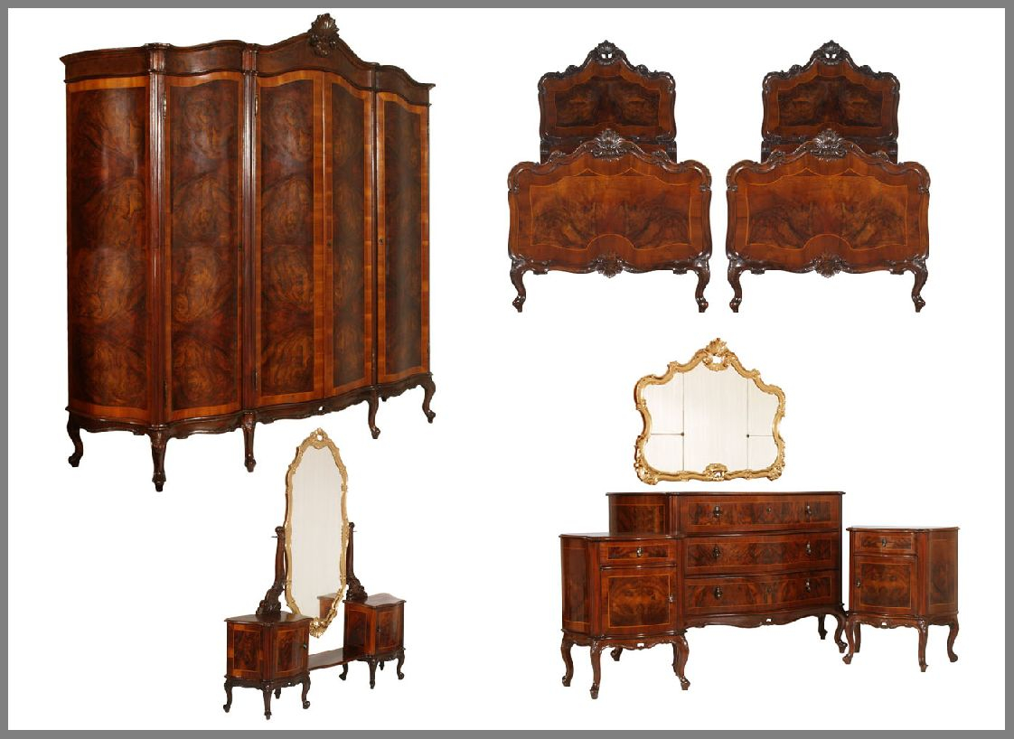 Best Antique Bedroom Sets Baroque Chippendale Antique Bedroom Within Size 1122 X 818 