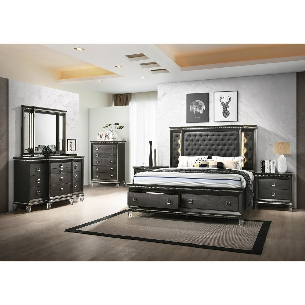 Best Quality Furniture Bellagio 6 Piece Bedroom Set with proportions 1000 X 1000