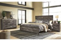 Beverly Hills Furniture Queens Wynnlow Gray Rustic 4 Piece King Bed inside proportions 1366 X 968