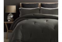 Beverly Hills Polo Club 3 Pieces Jersey Knit Comforter Set King Grey in measurements 2598 X 2598