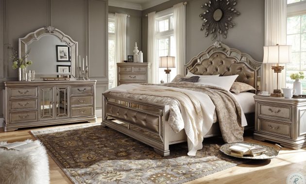 Birlanny Silver Upholstered Panel Bedroom Set with regard to sizing 2200 X 1438