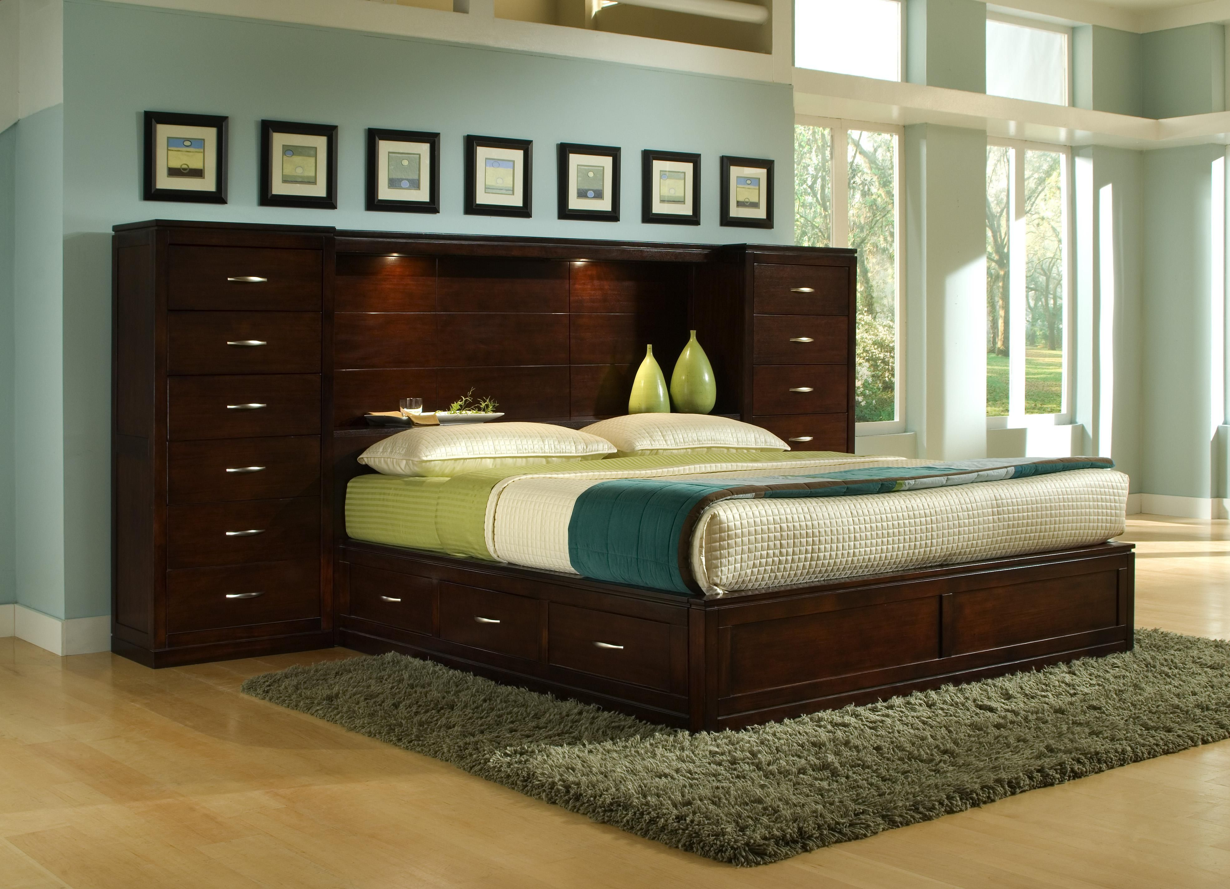 Bk Home Perimeter Place Perimeter Bookcase Queen Bed Pier Group throughout proportions 3939 X 2848