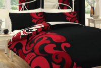 Black And Red Bedding Sets Red Black White Comforter Sets Rooms for size 1000 X 1000