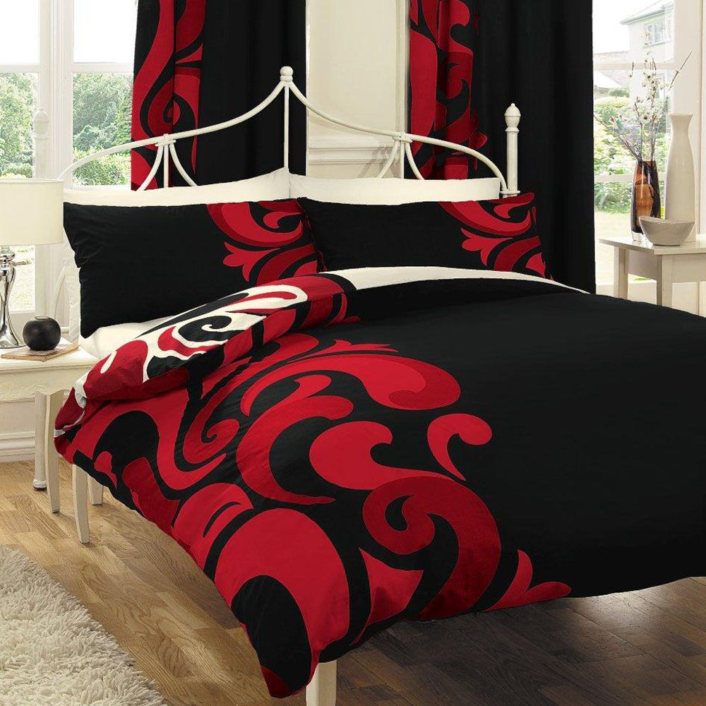 Black And Red Bedding Sets Red Black White Comforter Sets Rooms within proportions 1000 X 1000