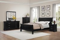 Black Sleigh Bedroom Set Hb2 with measurements 1880 X 1250