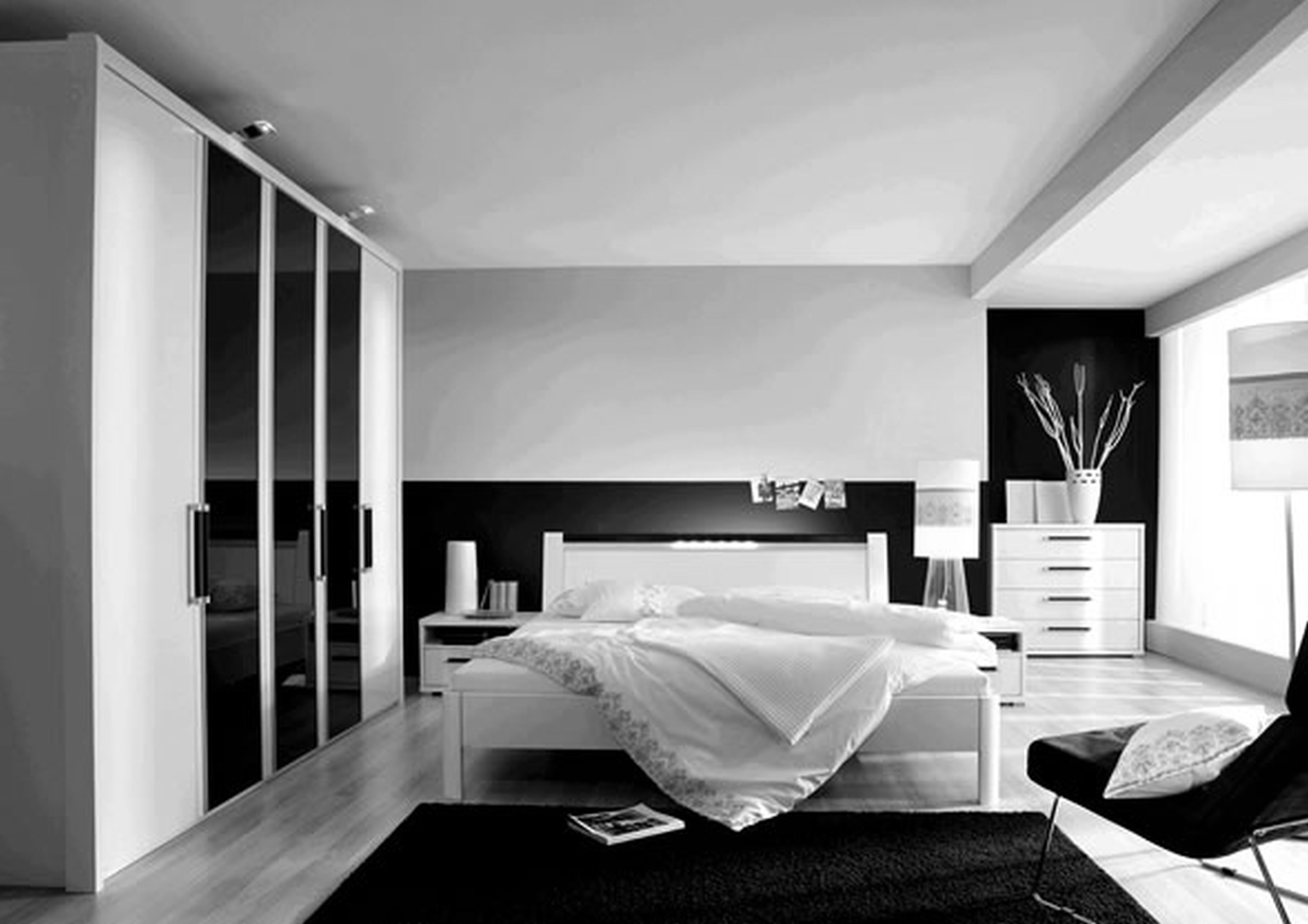 Black White Bedroom Furniture Cileather Home Design Ideas regarding dimensions 5000 X 3534