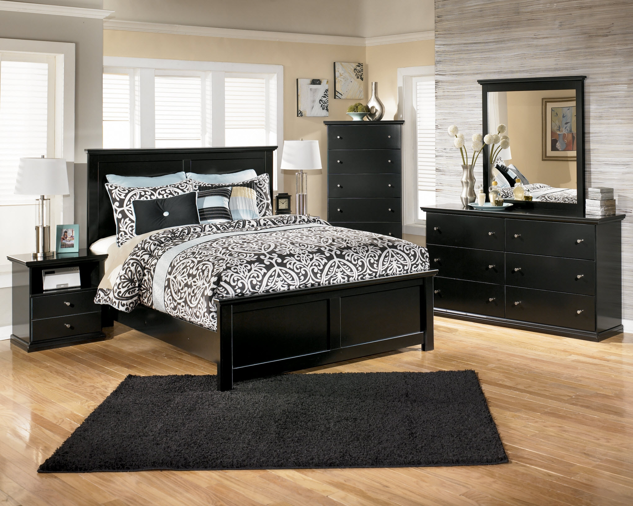 Black Wood Furniture Bedroom Cileather Home Design Ideas pertaining to proportions 2040 X 1632
