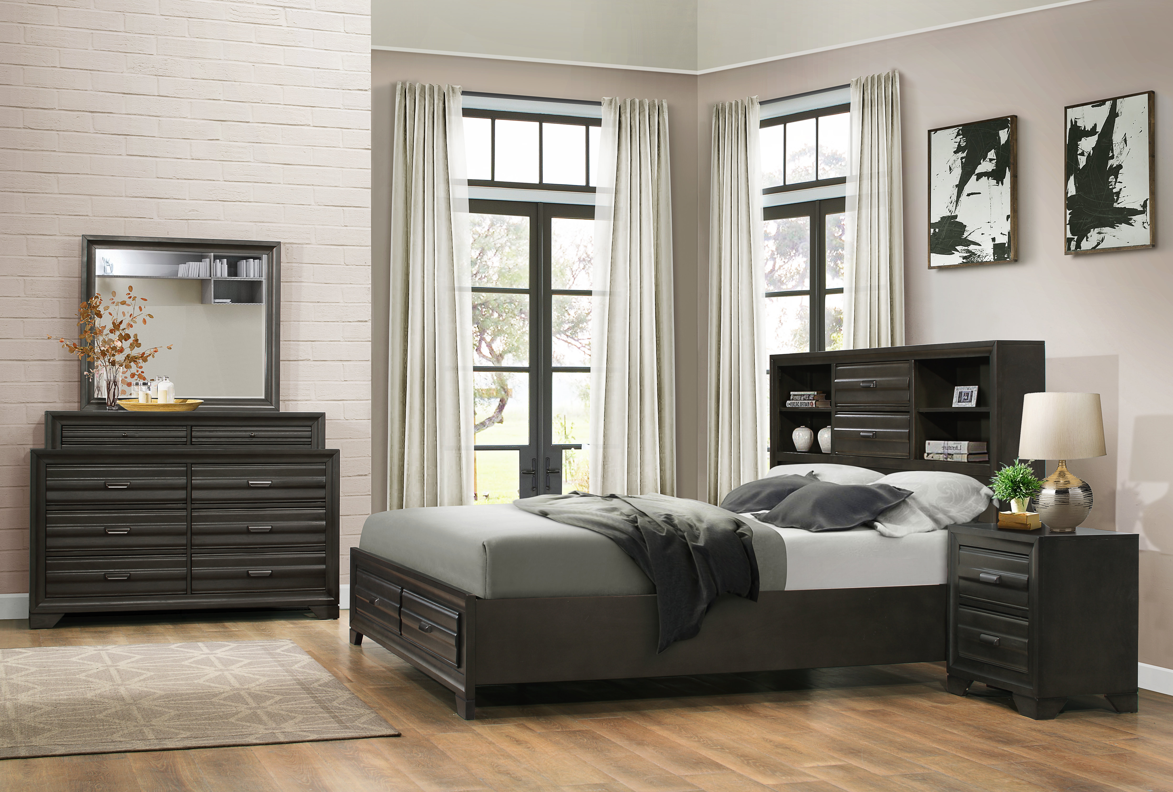 Blasco Wood 4 Piece Bedroom Set regarding size 4917 X 3320