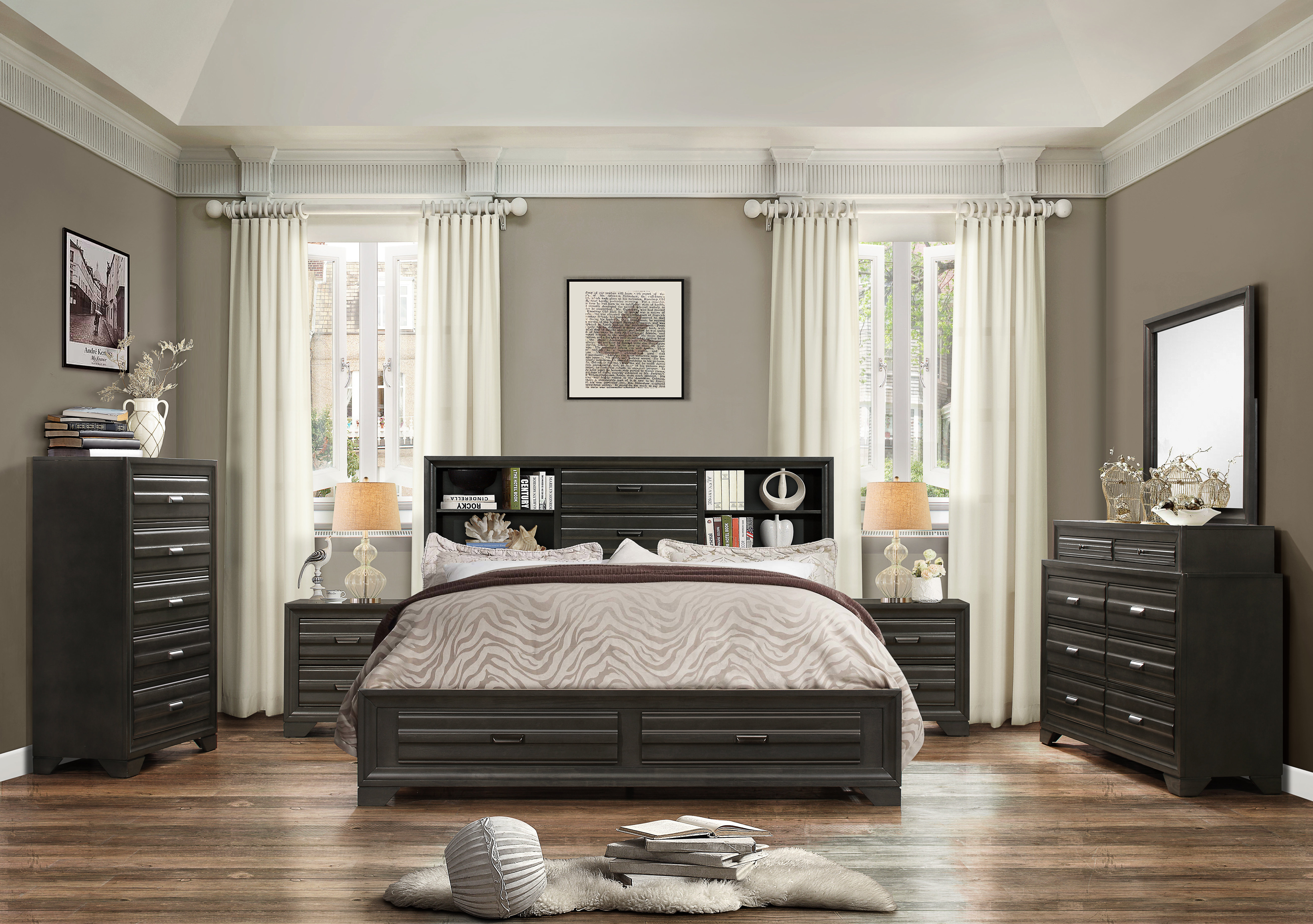 Blasco Wood 6 Piece Bedroom Set for size 5277 X 3715