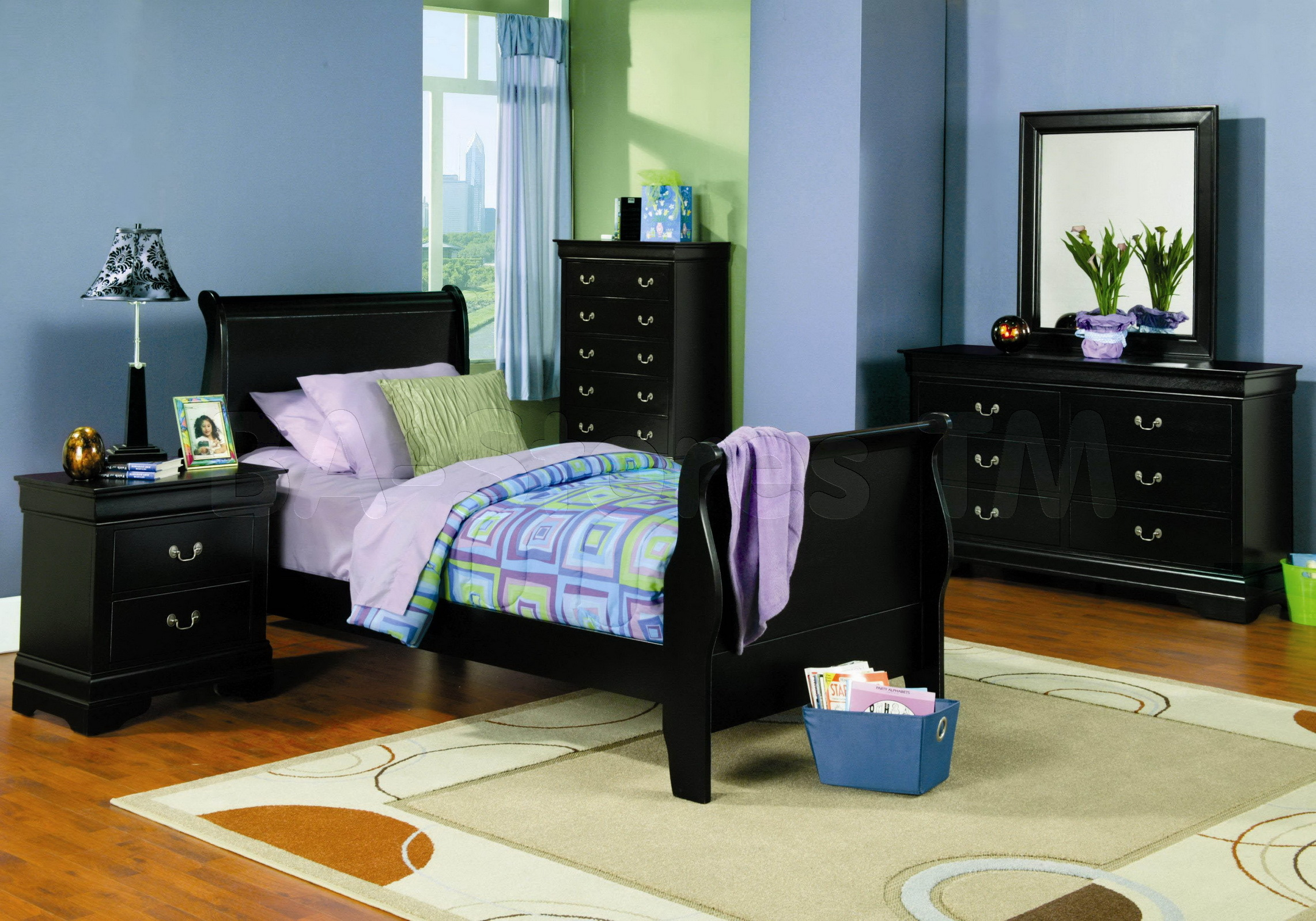Blue Kids Bedroom Furniture Eo Furniture throughout dimensions 2284 X 1600